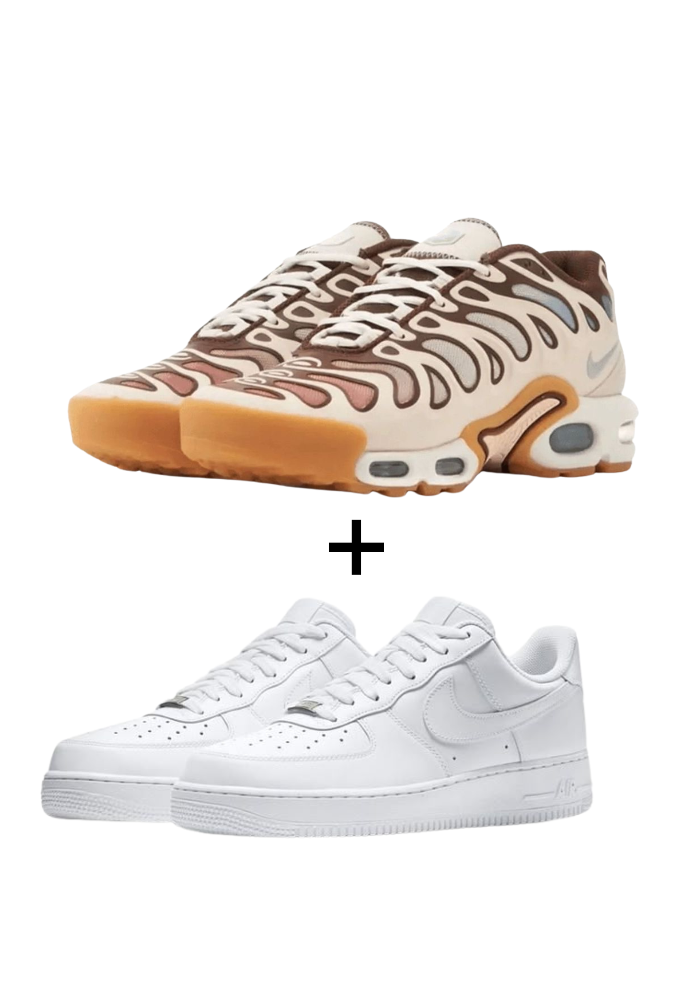 Nike AirMax Plus Drift “Phantom” x Airforce 1